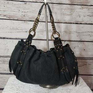 Cole Haan G Series Distressed Black Leathe…